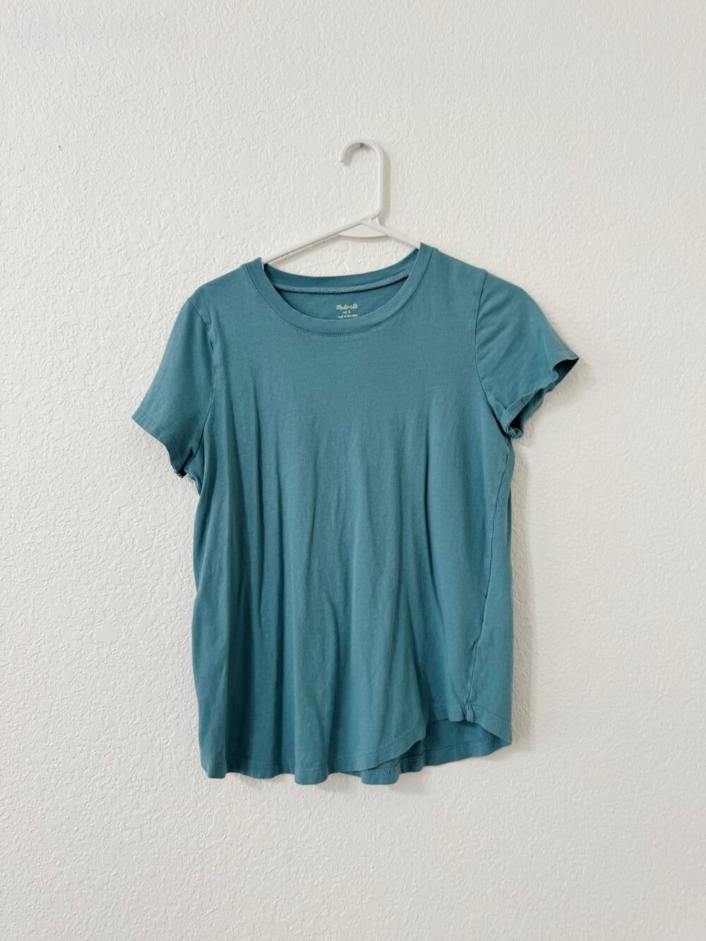 Madewell Teal Blue Essential Crewneck T-Shirt Size Small